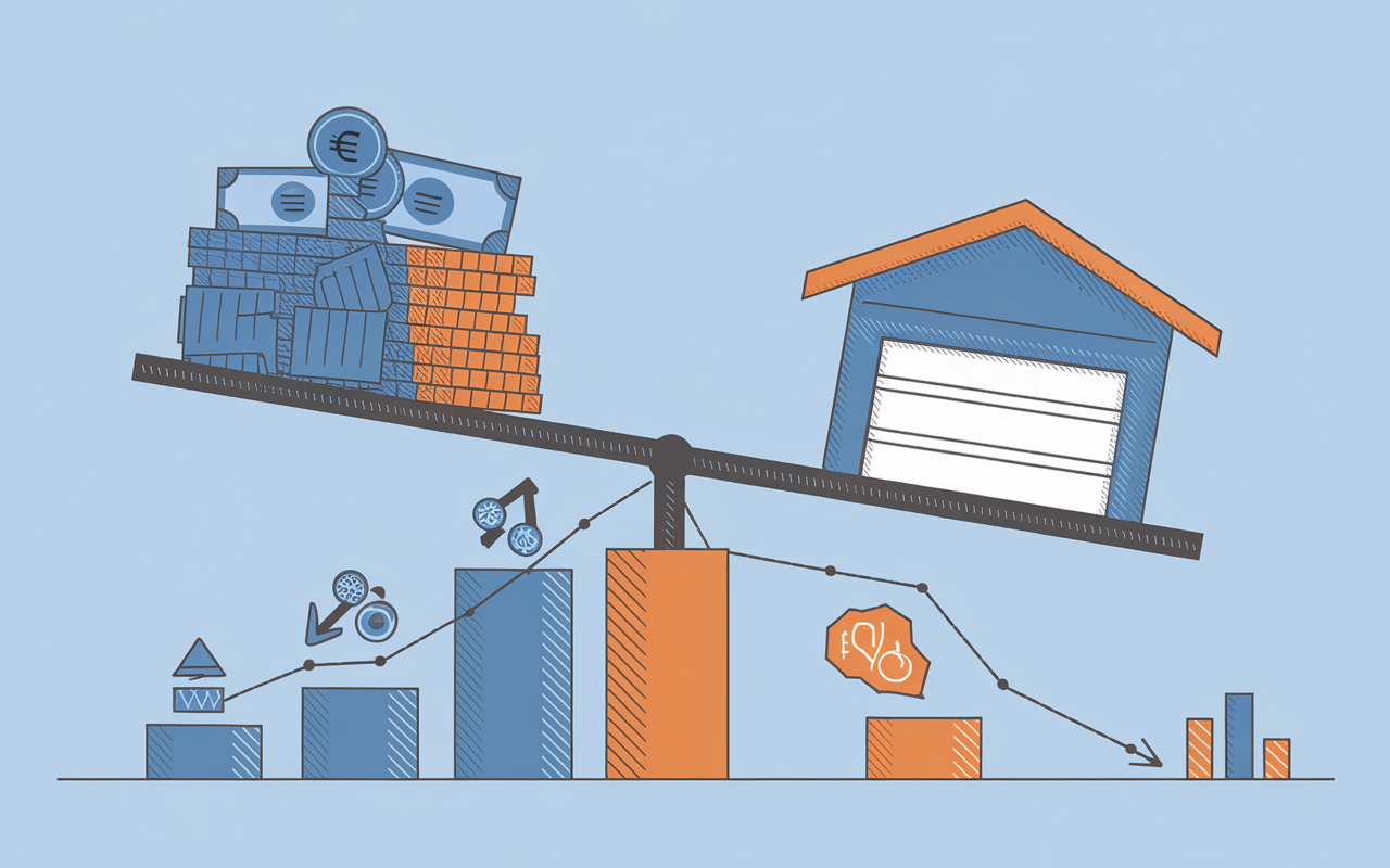 Acheter un garage et le louer, balance risques benefices