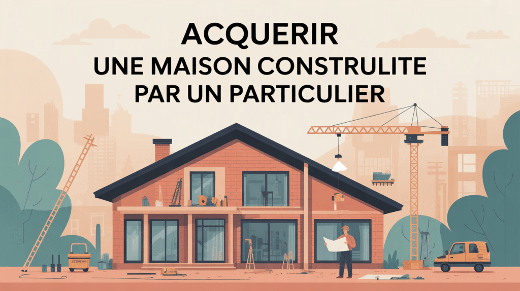 Acheter une maison construite par un particulier visuel stylisé