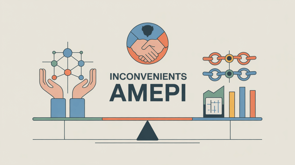 Amepi inconvénient illustration balance collaboration et contraintes