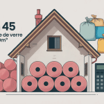 Combien de sac de laine de verre pour 100m2 vue coupe maison rouleaux sacs
