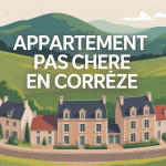 Vue aérienne village Corrèze pour comment acheter un appartement pas cher