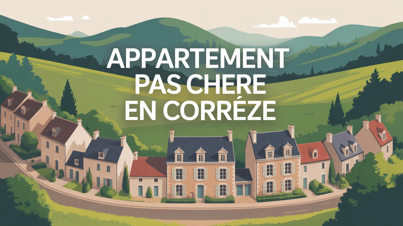 Vue aérienne village Corrèze pour comment acheter un appartement pas cher