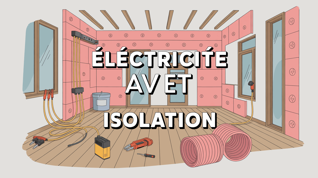 électricité avant ou après isolation vue coupe maison moderne