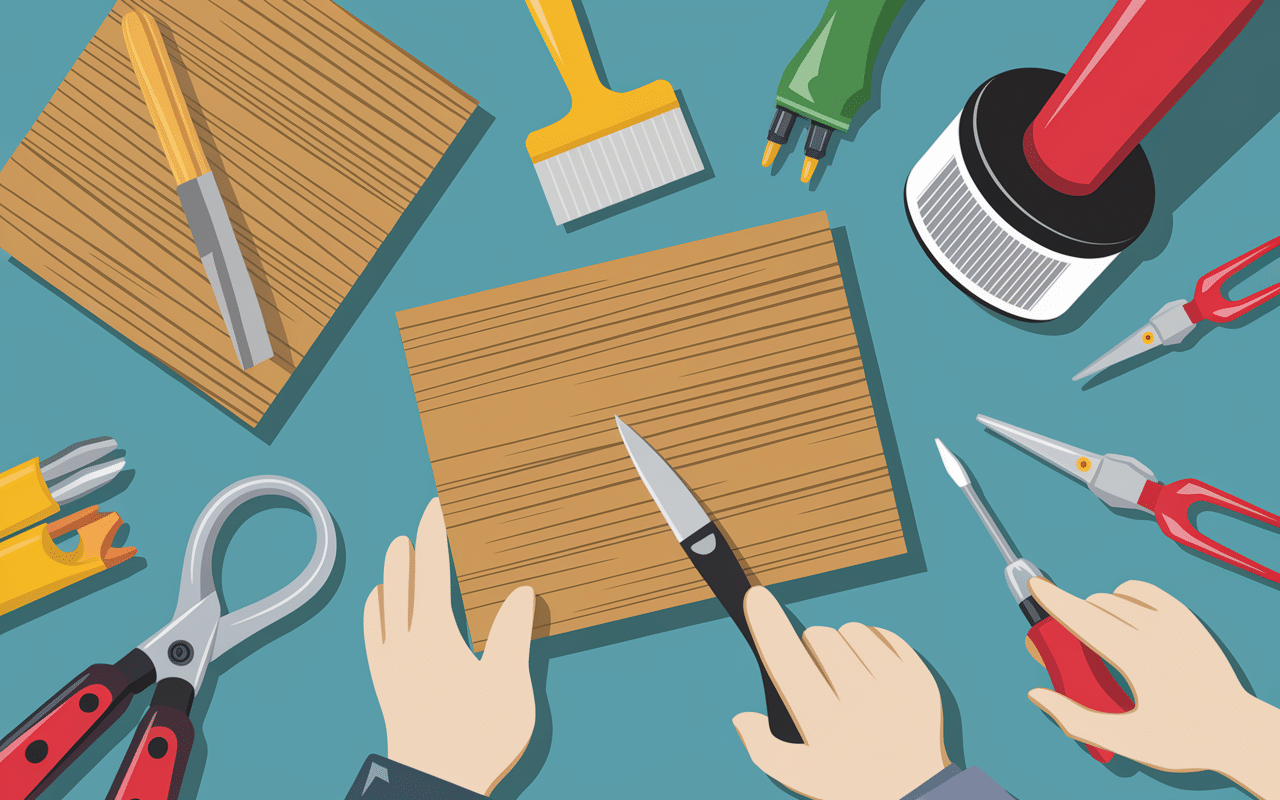 étapes buffet transformé en meuble de salle de bain sous vasque schéma