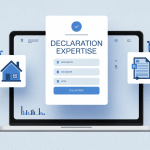 Formulaire en ligne declarationexpertise.fr sur ordinateur