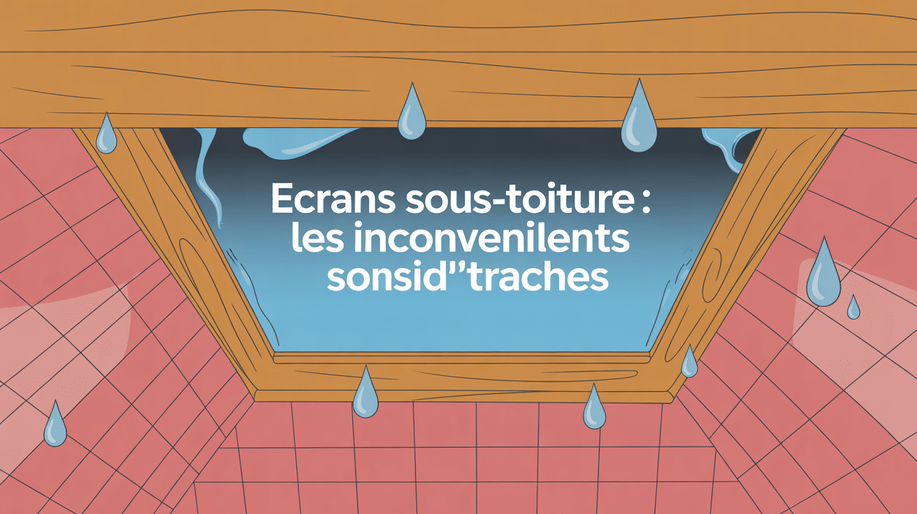 inconvénient écran sous-toiture vue coupe humidité