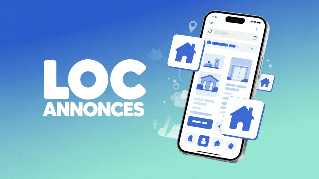 Illustration plateforme loc annonces smartphone SEO