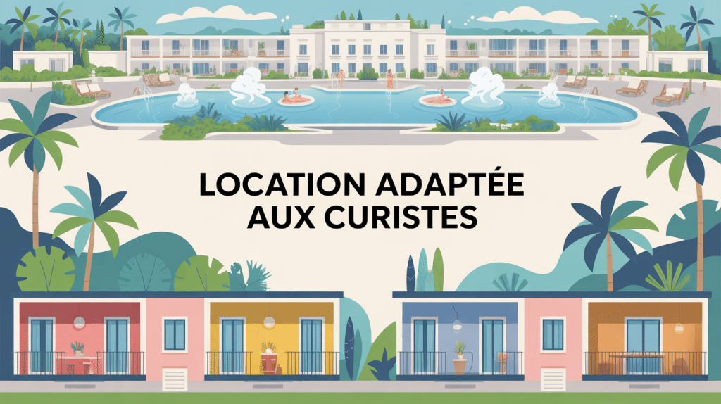 Illustration location Balaruc-les-Bains pour curiste station thermale