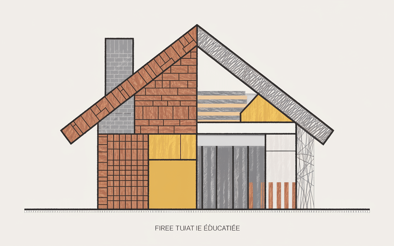 coupe materiaux amiante maison phenix 1970