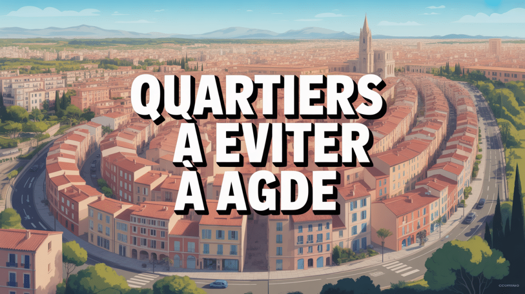 Quartier à éviter à Agde illustration vue aérienne