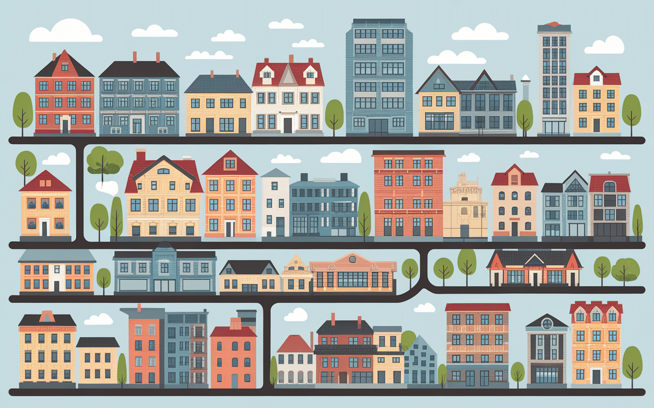 Différences quartiers à éviter Bourg-en-Bresse illustration éducative