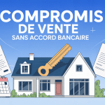 Illustration signer un compromis de vente avant l'accord de la banque