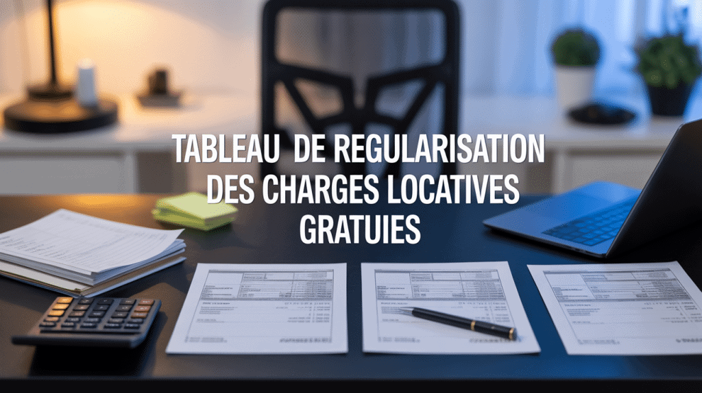 tableau régularisation charges locatives gratuit documents calculatrice