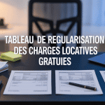 tableau régularisation charges locatives gratuit documents calculatrice