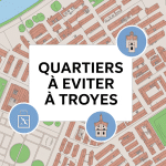 vue aérienne troyes quartiers à éviter carte urbaine