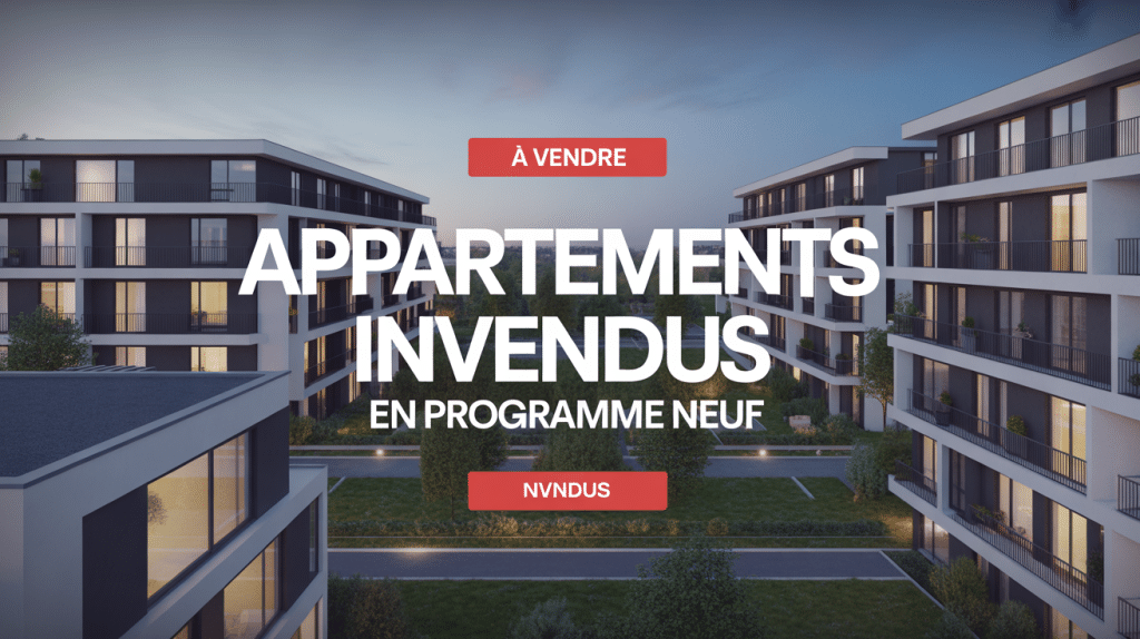 Vue generale appartements invendus programme neuf