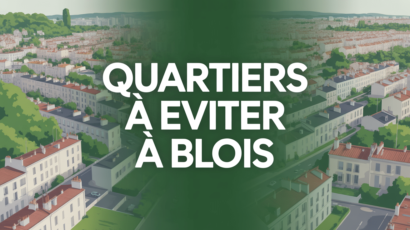 Vue aérienne des quartiers à éviter à Blois