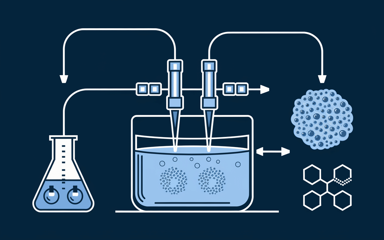 argent colloidal processus fabrication schema