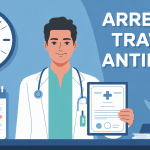 arret de travail antidaté illustration bureau medical