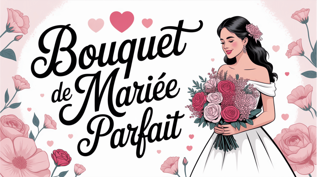 Mariée robe blanche avec bouquet mariée fleurs colorées