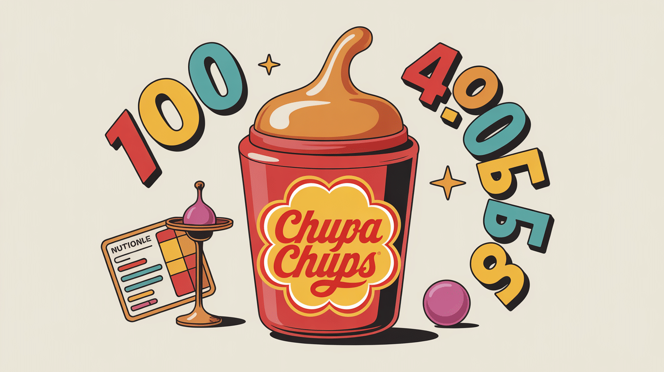 sucette calories chupa chups chiffres visuel