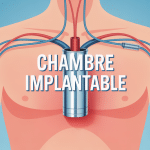 Illustration d'une chambre implantable sous la peau