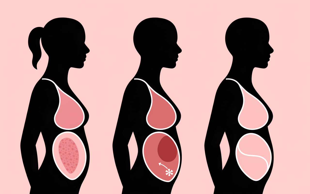 Différentes formes de chicchana onaka adulte