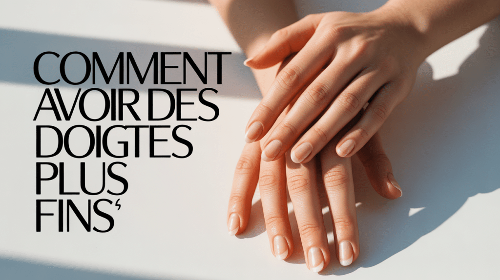 gros plan comment affiner ses doigts fins long