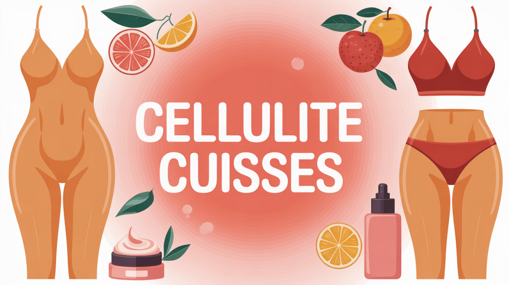 comment enlever la cellulite des cuisses illustration stylisée wellness