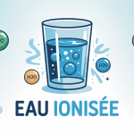 verre d'eau ionisée appareil électrolyse molécules