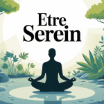 être serein lors d'une méditation dans jardin zen