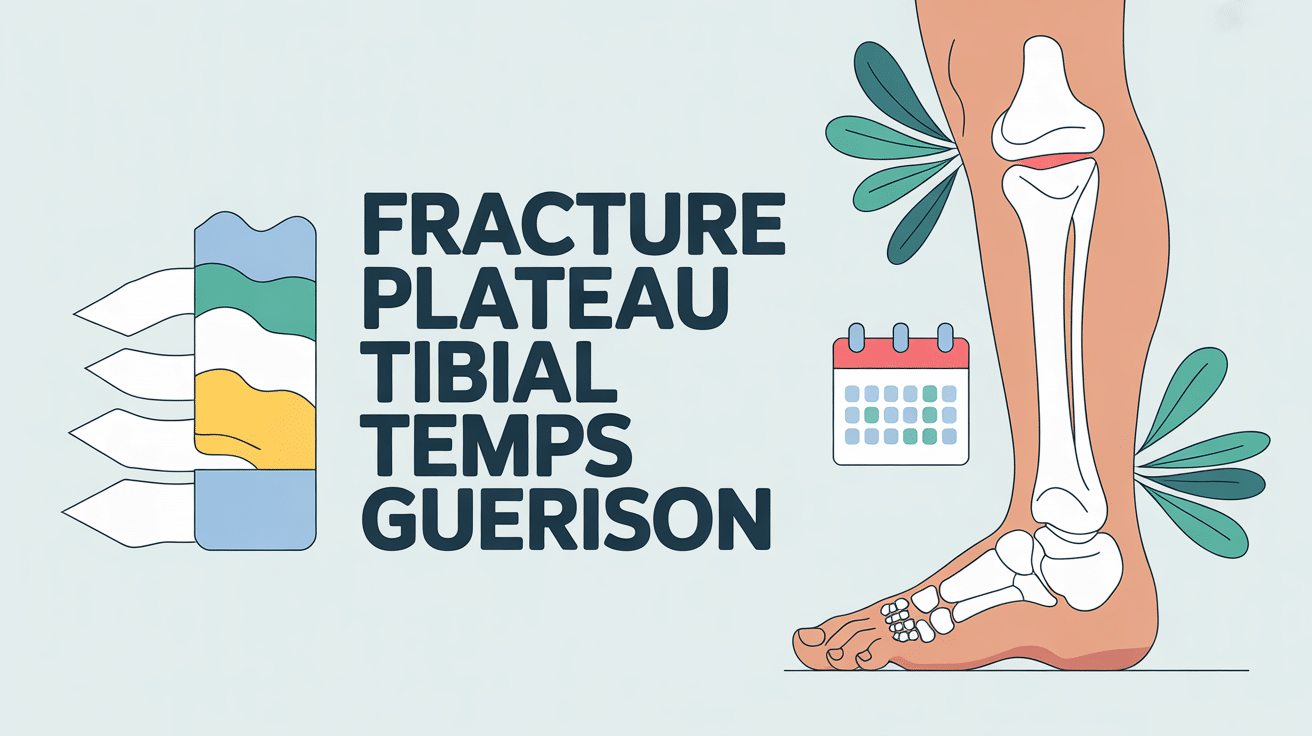 fracture plateau tibial temps de guérison forum genou calendrier