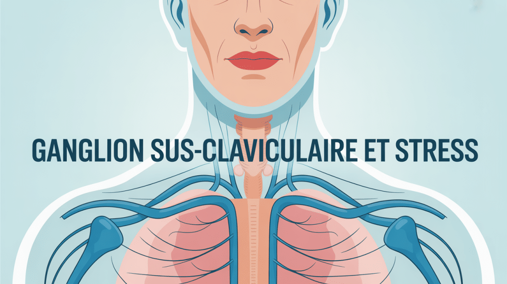 Schéma ganglion sus claviculaire stress cou