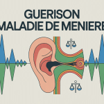 Oreille interne stylisée j'ai guéri de la maladie de Ménière