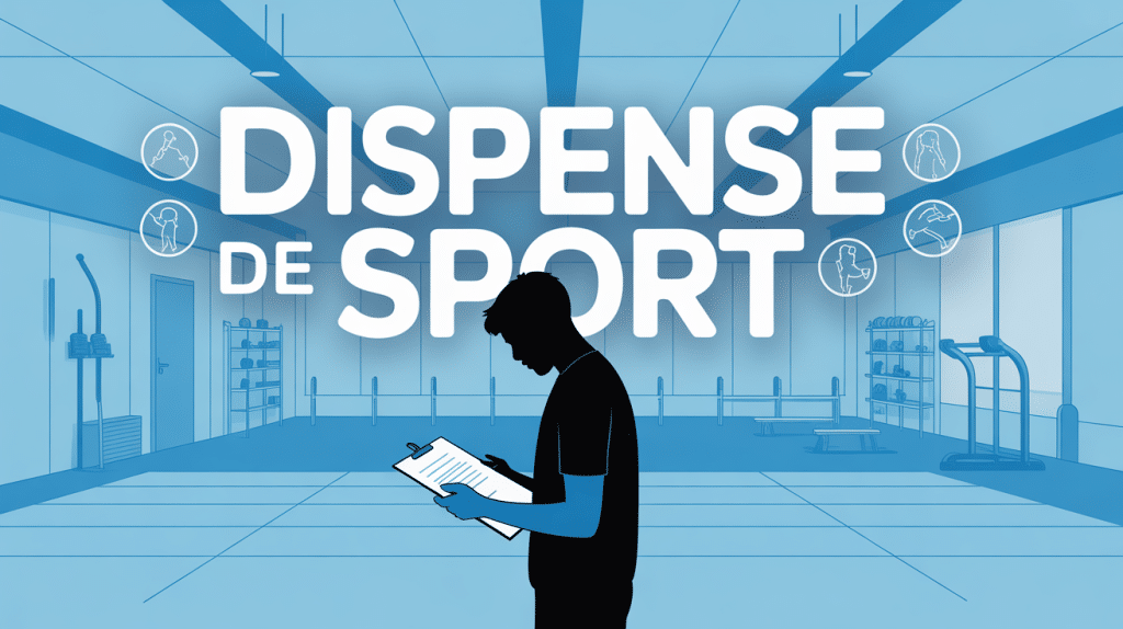 Motif valable pour dispense de sport visuel étudiant document médical salle de sport