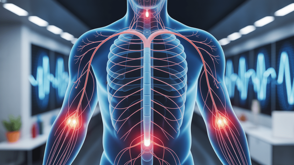 illustration médicale neuropathie des petites fibres espérance de vie