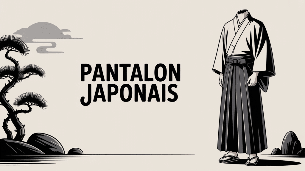 pantalon japonais hakama traditionnel élégant zen