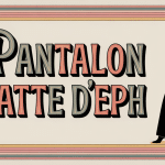 Silhouette portant un pantalon patte d'eph rétro années 70