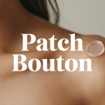 Patch bouton transparent appliqué sur un bouton