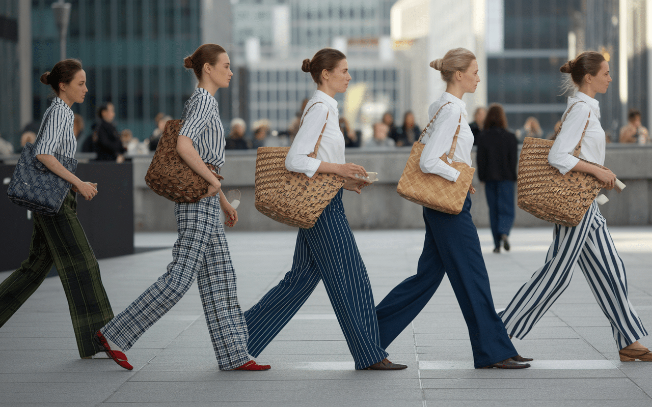 silhouettes avec pantalon japonais looks urbains