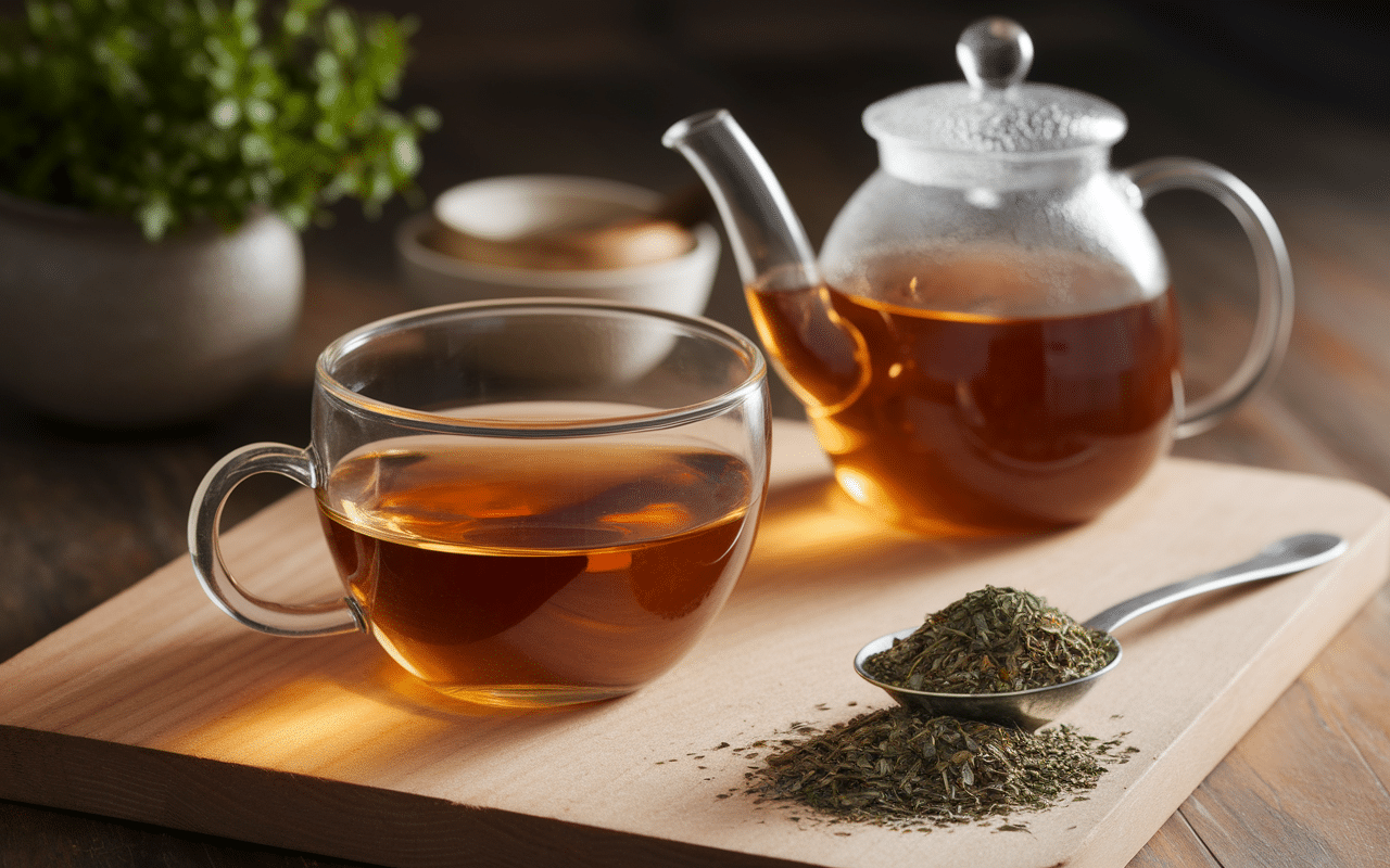 quelle tisane pour évacuer les gaz préparation infusion verre