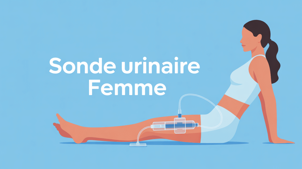 illustration sonde urinaire femme