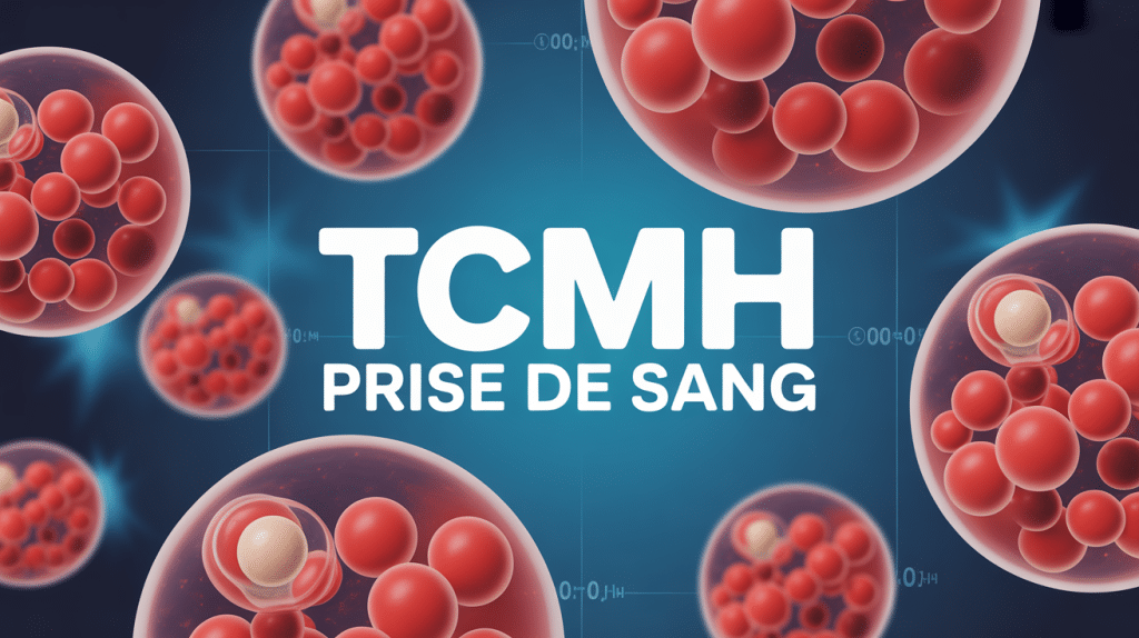 tcmh prise de sang globules rouges hemoglobine 3d
