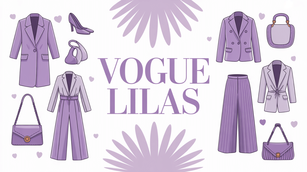 Vogue lilas collection de vêtements et déco moderne