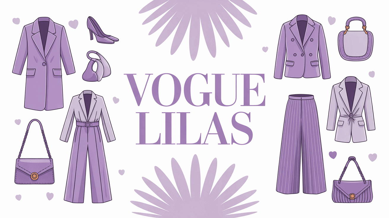 Vogue lilas collection de vêtements et déco moderne
