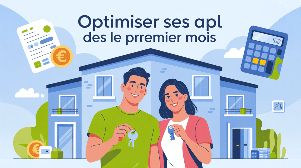 apl premier mois astuce image couple clés devant appartement
