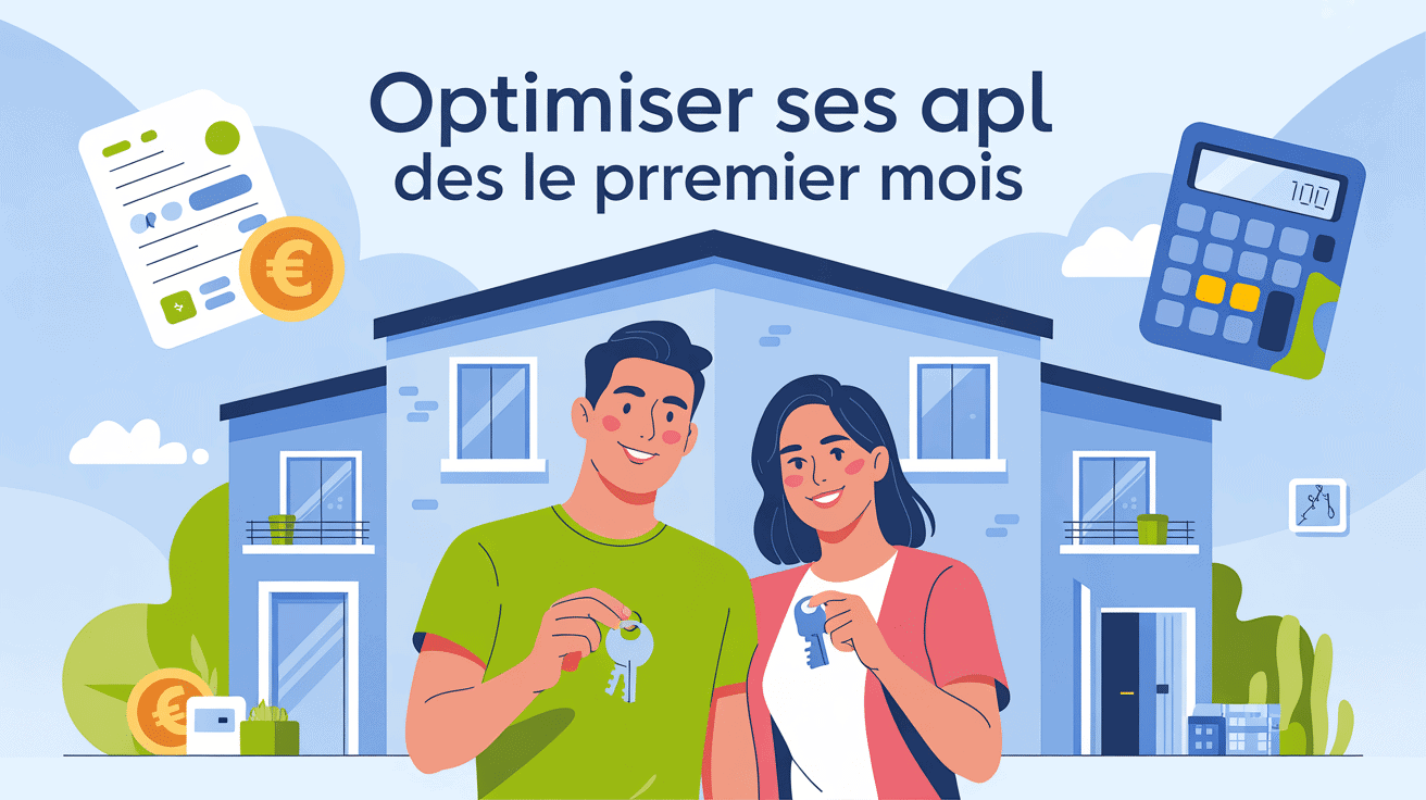 apl premier mois astuce image couple clés devant appartement
