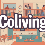 Coliving définition immeuble moderne lumineux espaces communs