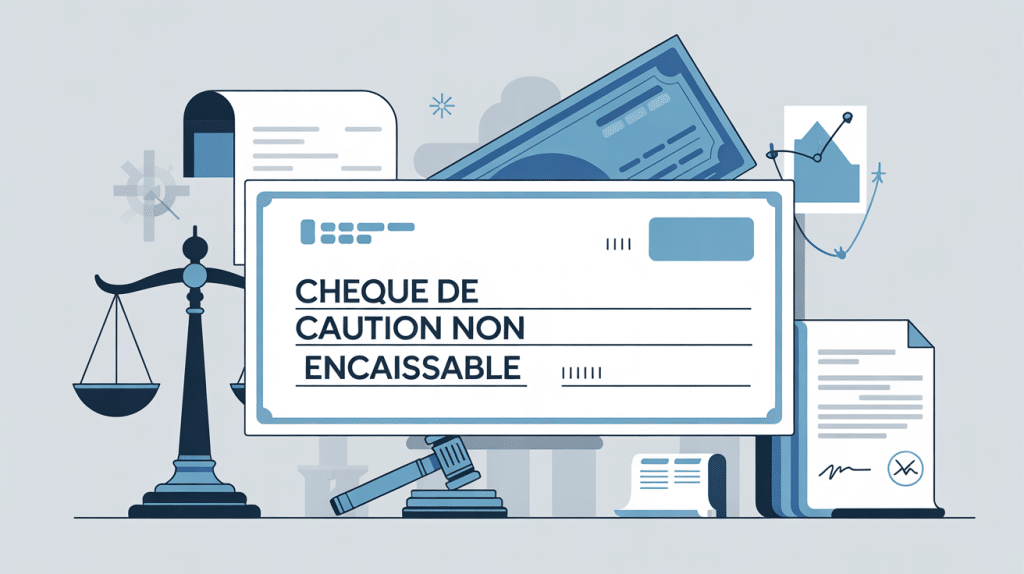 comment faire un chèque de caution non encaissable illustration