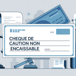 comment faire un chèque de caution non encaissable illustration